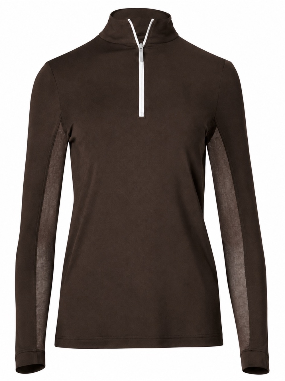 The Tailored Sportsman IceFil Chocolate Brown Long Sleeve Sun Shirt EquestrianXL